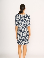 Foil Shirr The Cuff Dress