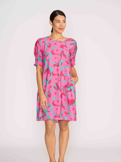 Foil Shirr The Cuff Dress-style-MCRAES