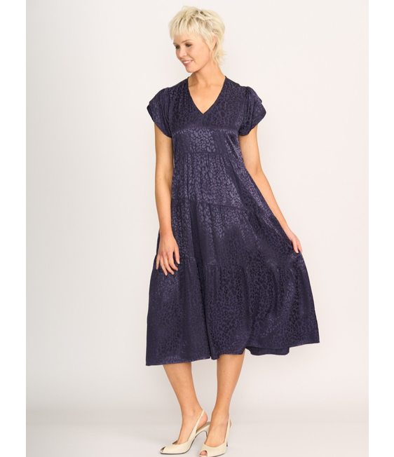 Preen Asymmetric Tiered Dress