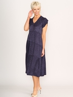 Preen Asymmetric Tiered Dress