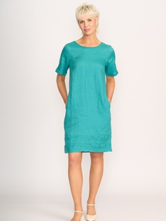 Foil Linen Crowd Pleaser Dress-style-MCRAES