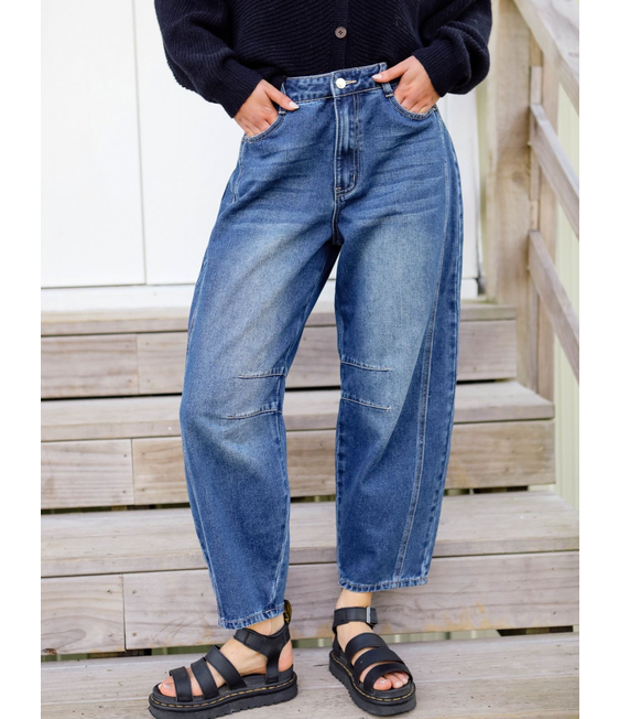 Mi Moso Barrell Leg Jean