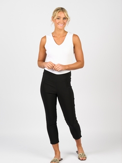 Vassalli Skinny Leg 7/8 Length Pull On Pant-style-MCRAES