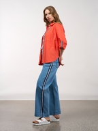 Madly Sweetly Mixed Media Shirt