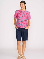 Preen Linen Panel Lines Shorts