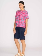 Preen Linen Panel Lines Shorts