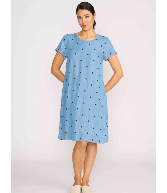 Oh Three Short Sleeve A Line Dress