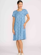 Oh Three Short Sleeve A Line Dress