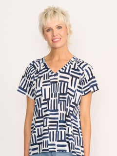 Foil Sew Cute Linen Top-style-MCRAES