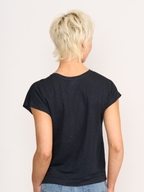 Foil Do The Twist Linen Top