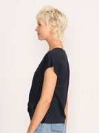 Foil Do The Twist Linen Top