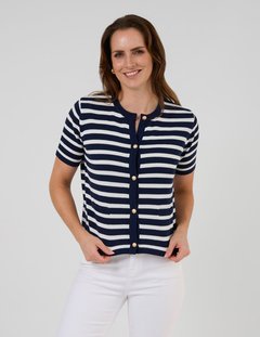 Stella + Gemma Rue Stripe Cardi-style-MCRAES