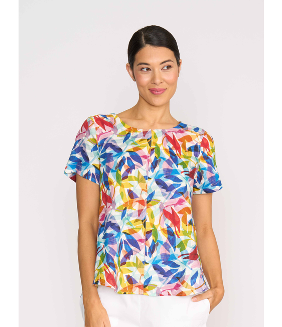Preen Linen Swing Hem Top
