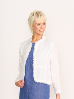 Foil Linen Fringe Festival Jacket-style-MCRAES