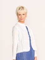 Foil Linen Fringe Festival Jacket