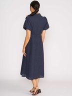 Foil Cut Above Dress