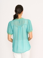 Memo Rib Trim Swing Tee