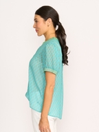 Memo Rib Trim Swing Tee