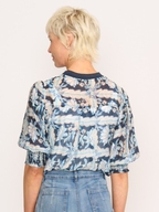 Memo Rib Trim Blouse