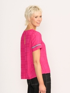 Oh Three Rib Trim Step Hem Top