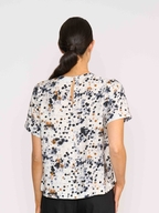 Foil Pleat Neck Top