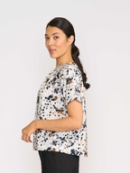 Foil Pleat Neck Top