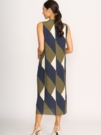 Foil Side Split Dress