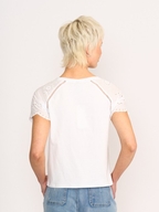 Memo Broderie Sleeve Tee