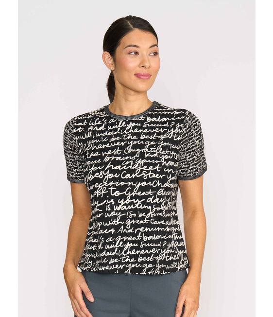 Memo Contrast Rib Top