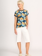 Memo Contrast Trim Top