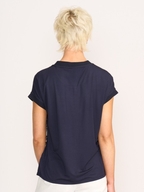 Memo Contrast Trim Top