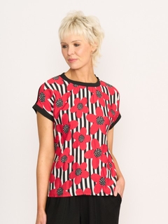 Memo Contrast Trim Top-style-MCRAES
