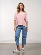 Madly Sweetly Mixed Media Top