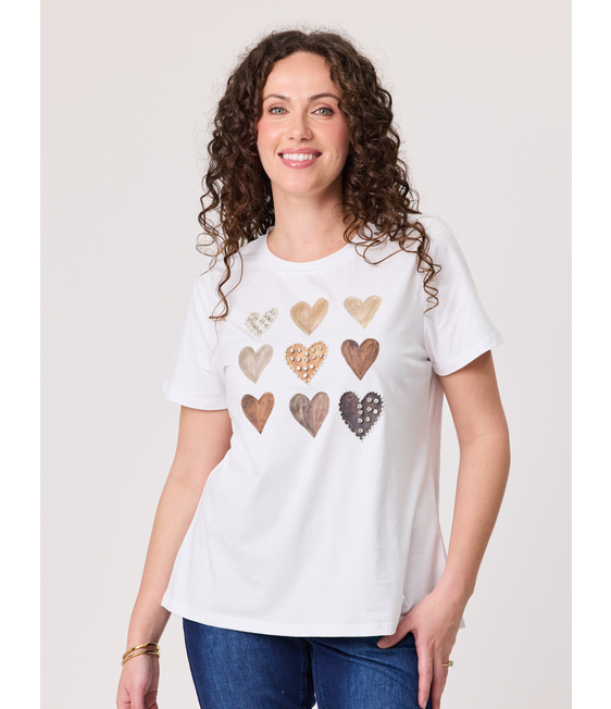 Classified Pearl Heart T- Shirt