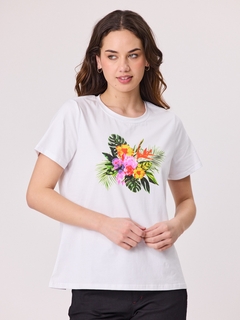 Democracy Tropical Print T- Shirt-style-MCRAES