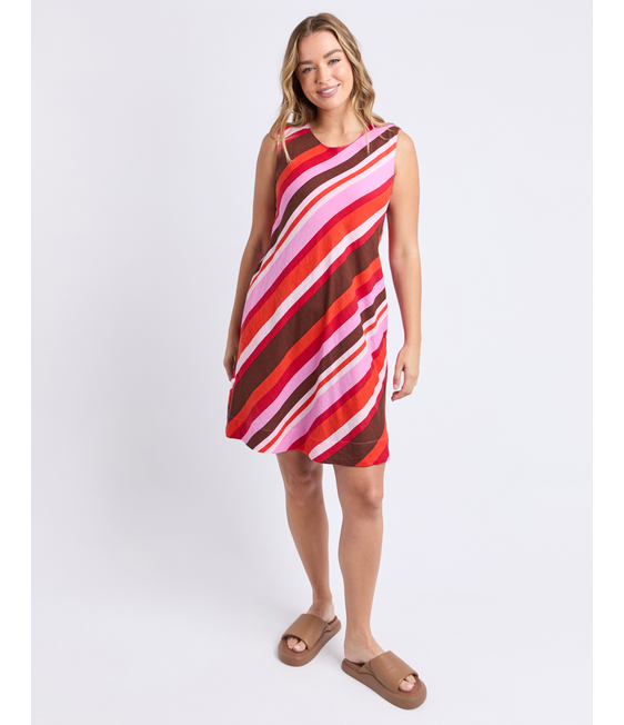 Foxwood Guava Stripe Dress