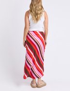Foxwood Guava Stripe Skirt