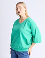 ELM Mazie Vee Neck Top