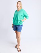 ELM Mazie Vee Neck Top