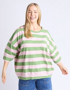 ELM Mazie Block Stripe Sweat-style-MCRAES