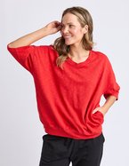 ELM Mazie Vee Neck Top