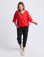 ELM Mazie Vee Neck Top
