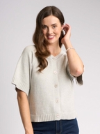 Foil Soft Structure Cardigan