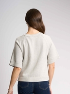 Foil Soft Structure Cardigan