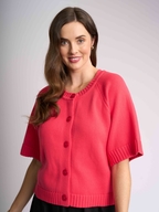 Foil Soft Structure Cardigan