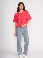 Foil Soft Structure Cardigan