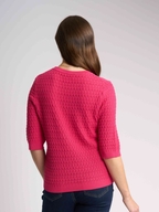 Oh Three Pointelle Knit Tee