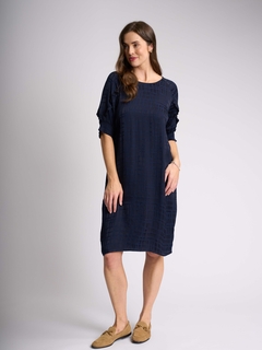 Foil Frill Sleeve Dress-style-MCRAES