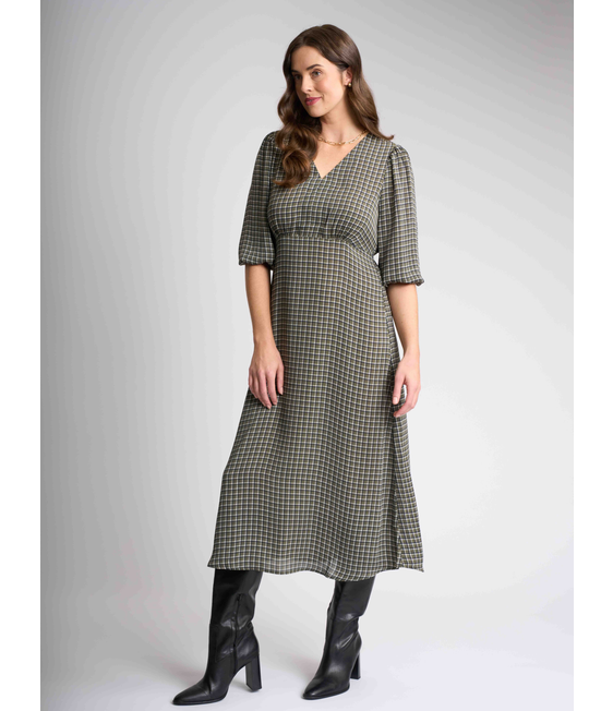 Foil Cuff and Flow Dress