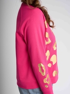 Foil Notch Detail Sweatshirt